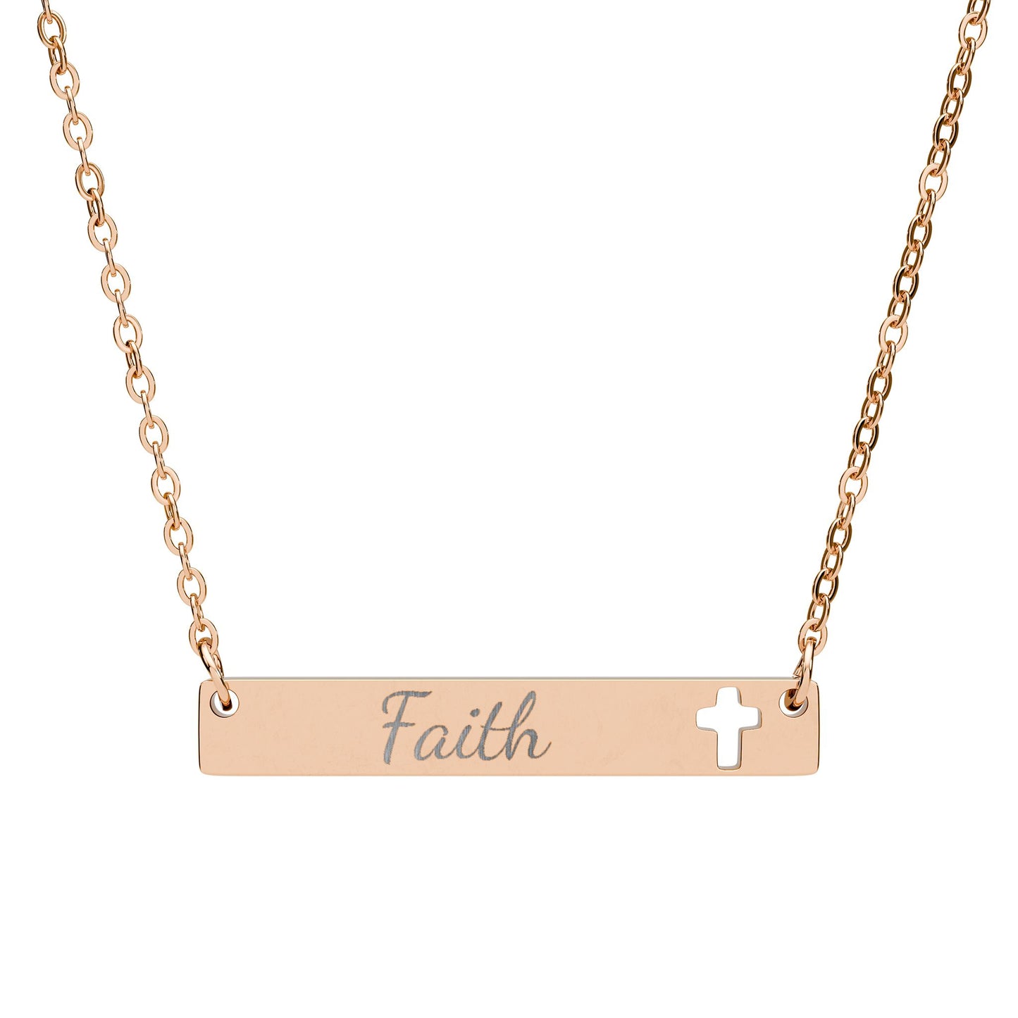 Pendentif Horizontal Croix | Faith