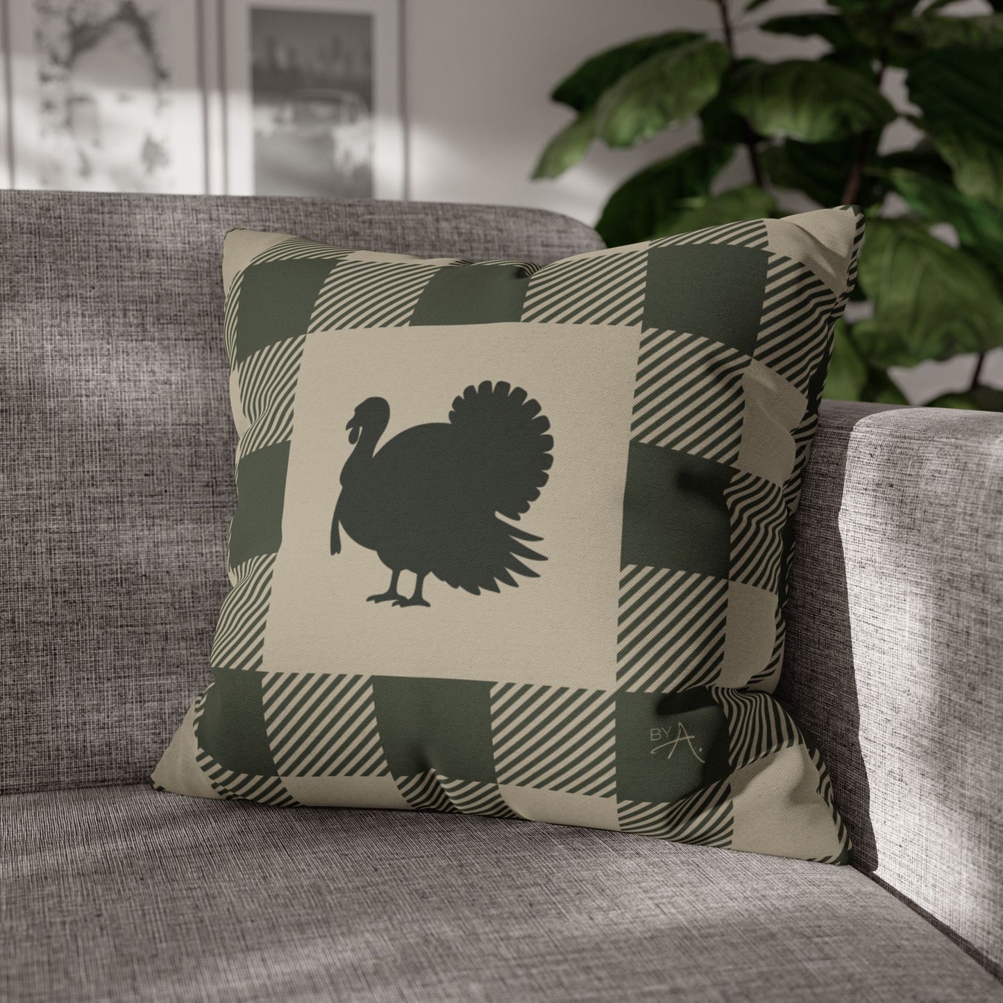Housse de coussin | Dindon - Vert