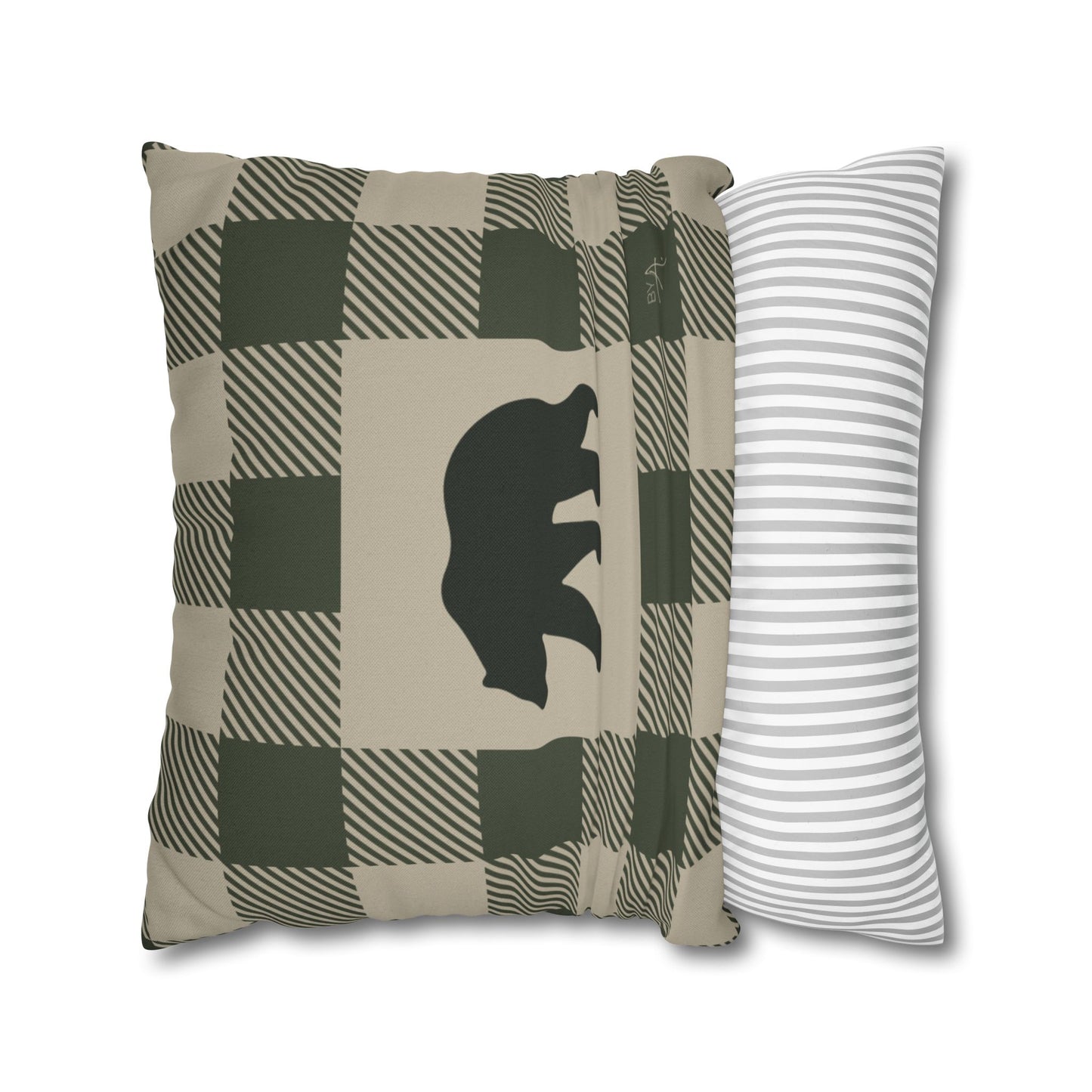 Housse de coussin | Ours - Vert