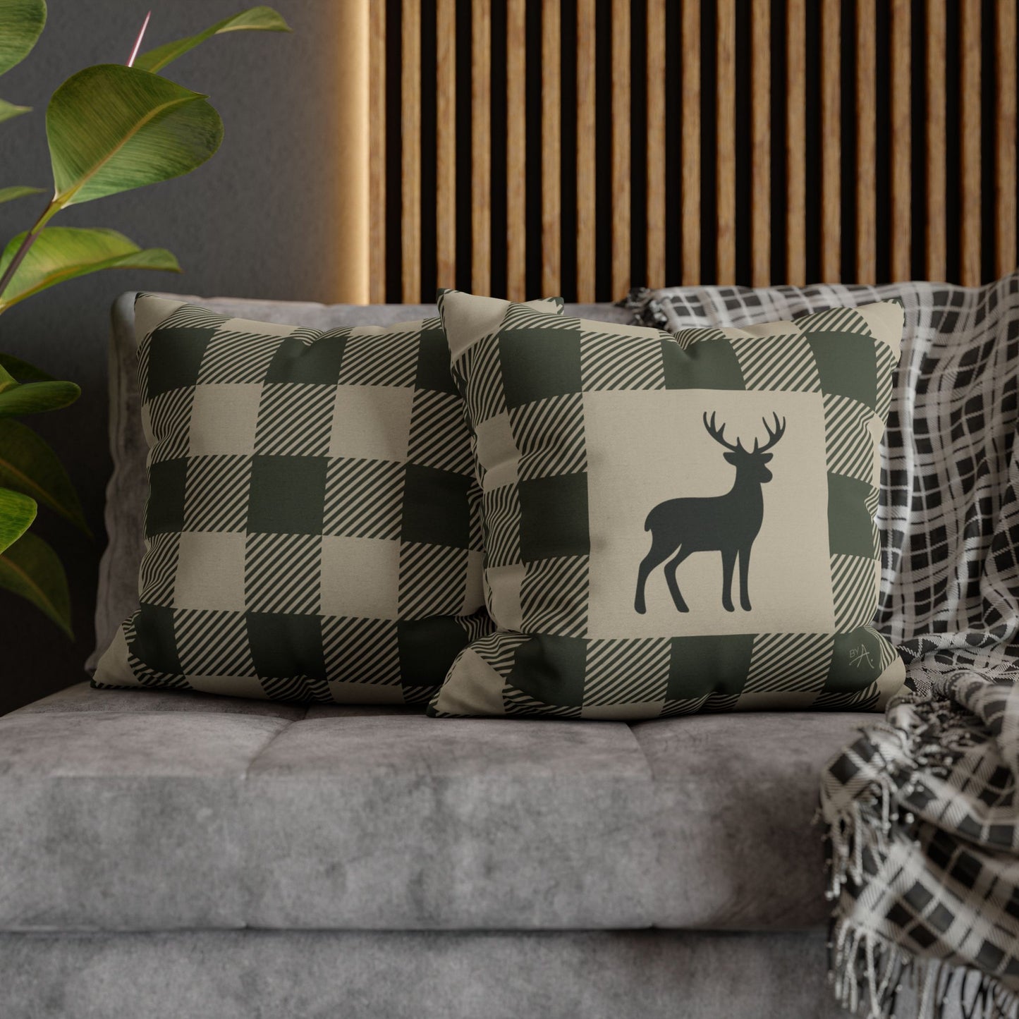 Housse de coussin | Chevreuil - Vert