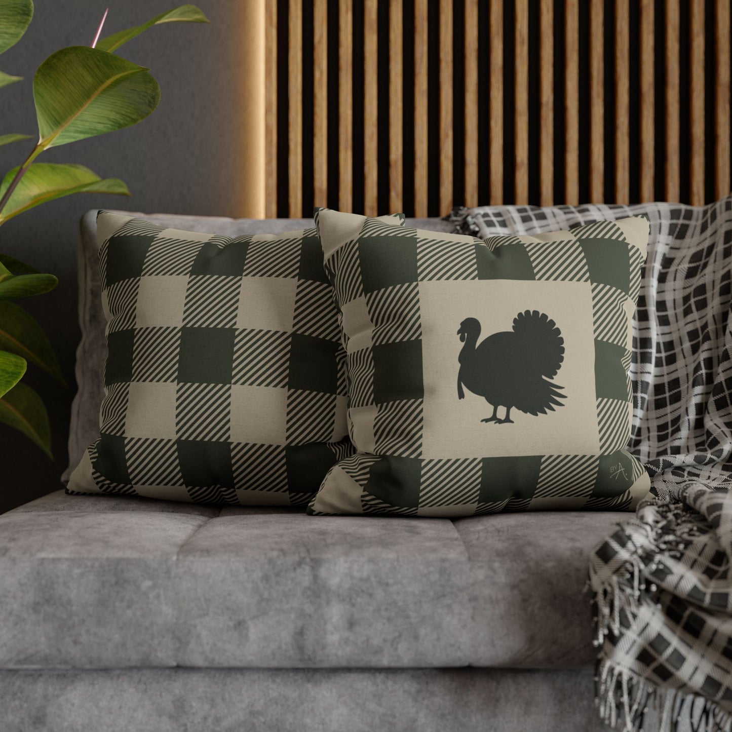 Housse de coussin | Dindon - Vert