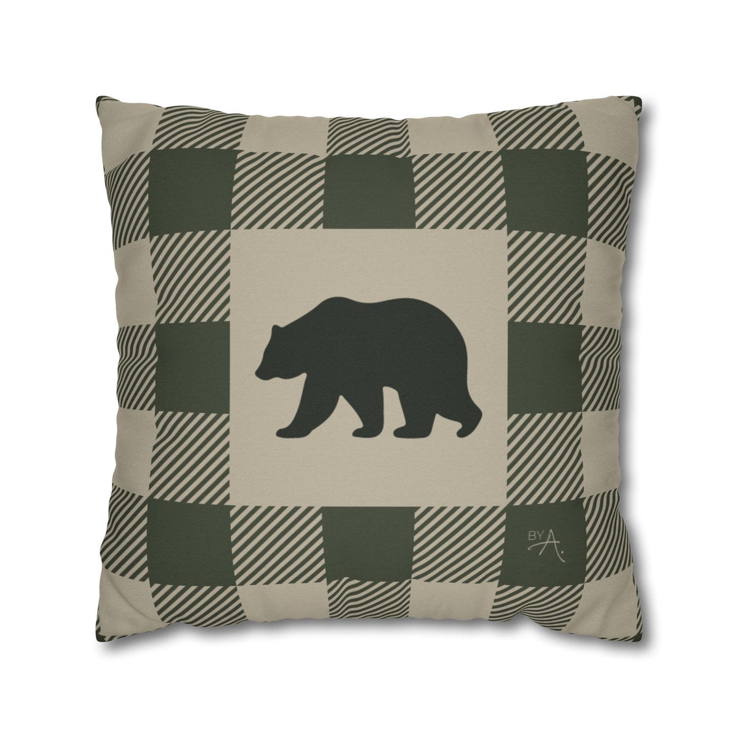 Housse de coussin | Ours - Vert