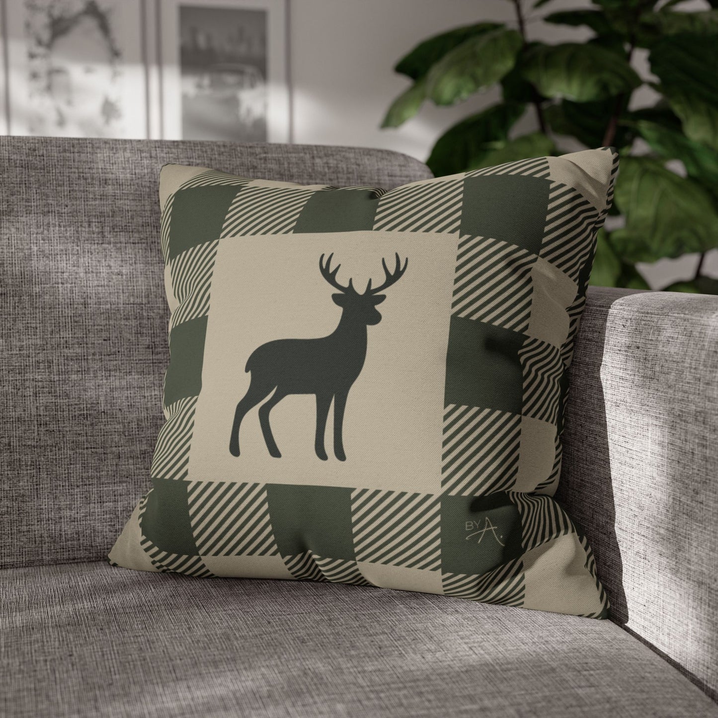 Housse de coussin | Chevreuil - Vert