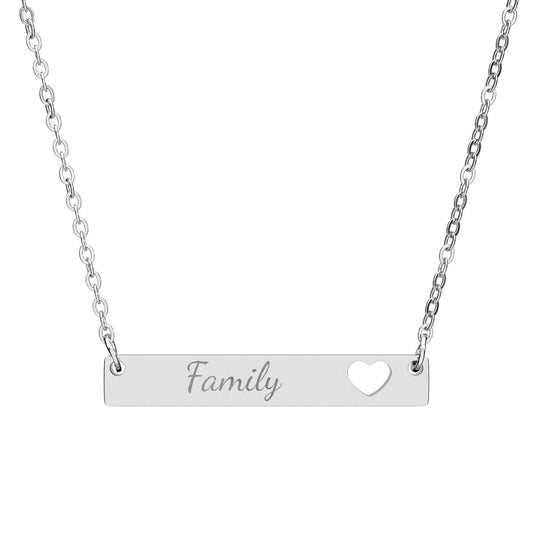 Pendentif Horizontal Coeur | Family