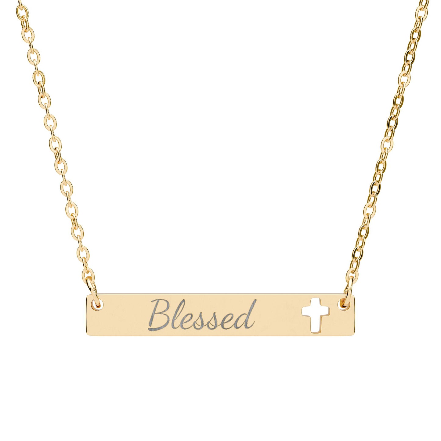 Pendentif Horizontal Croix | Blessed
