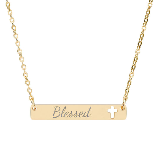 Pendentif Horizontal Croix | Blessed