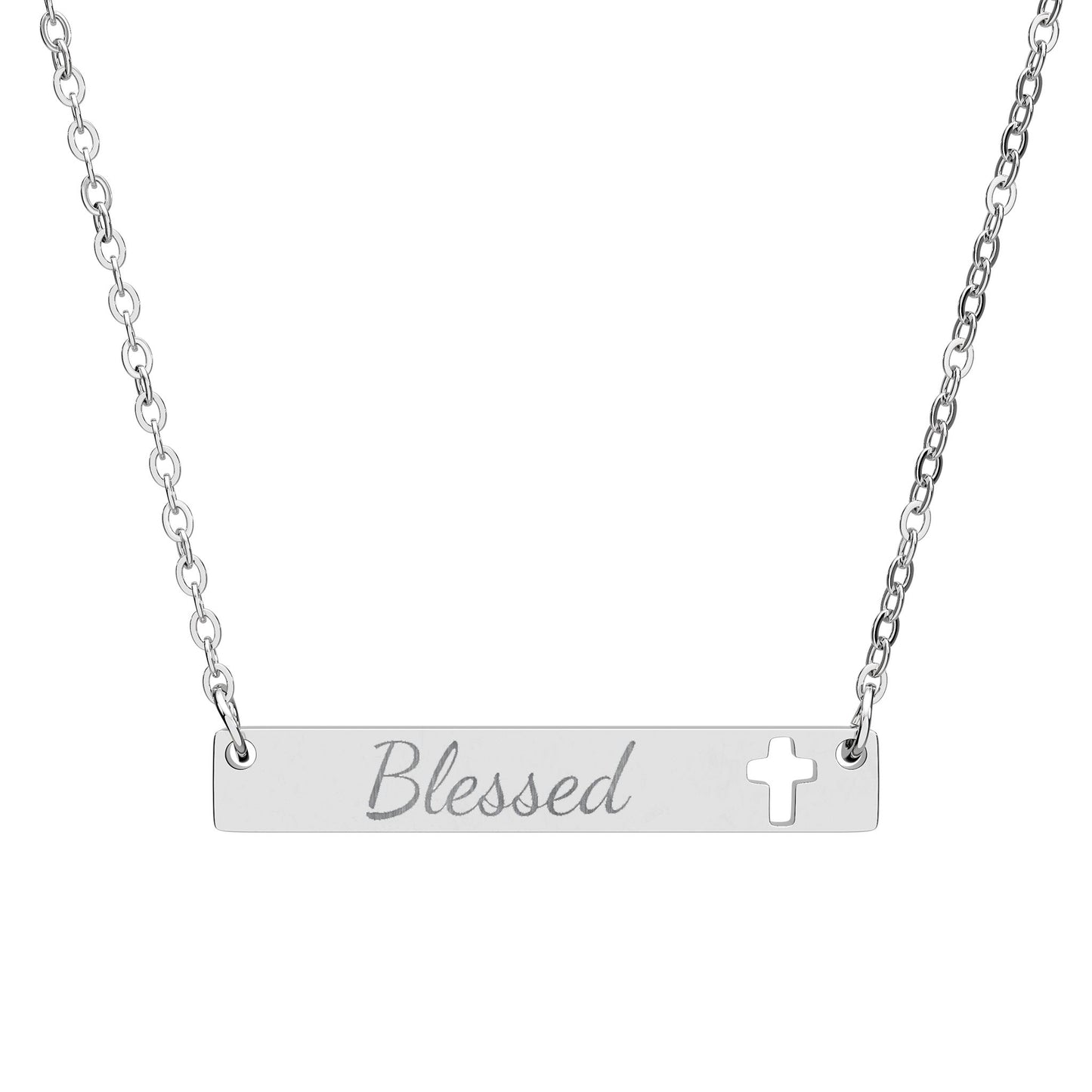 Pendentif Horizontal Croix | Blessed