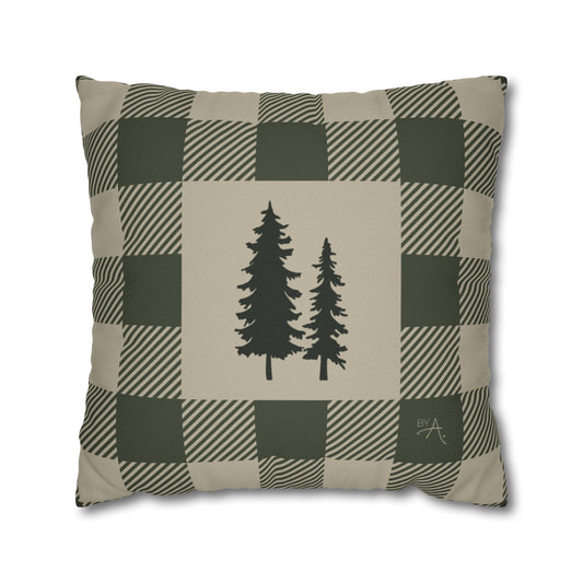 Housse de coussin | Sapins - Vert