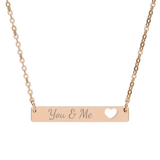 Pendentif Horizontal Coeur | You & Me