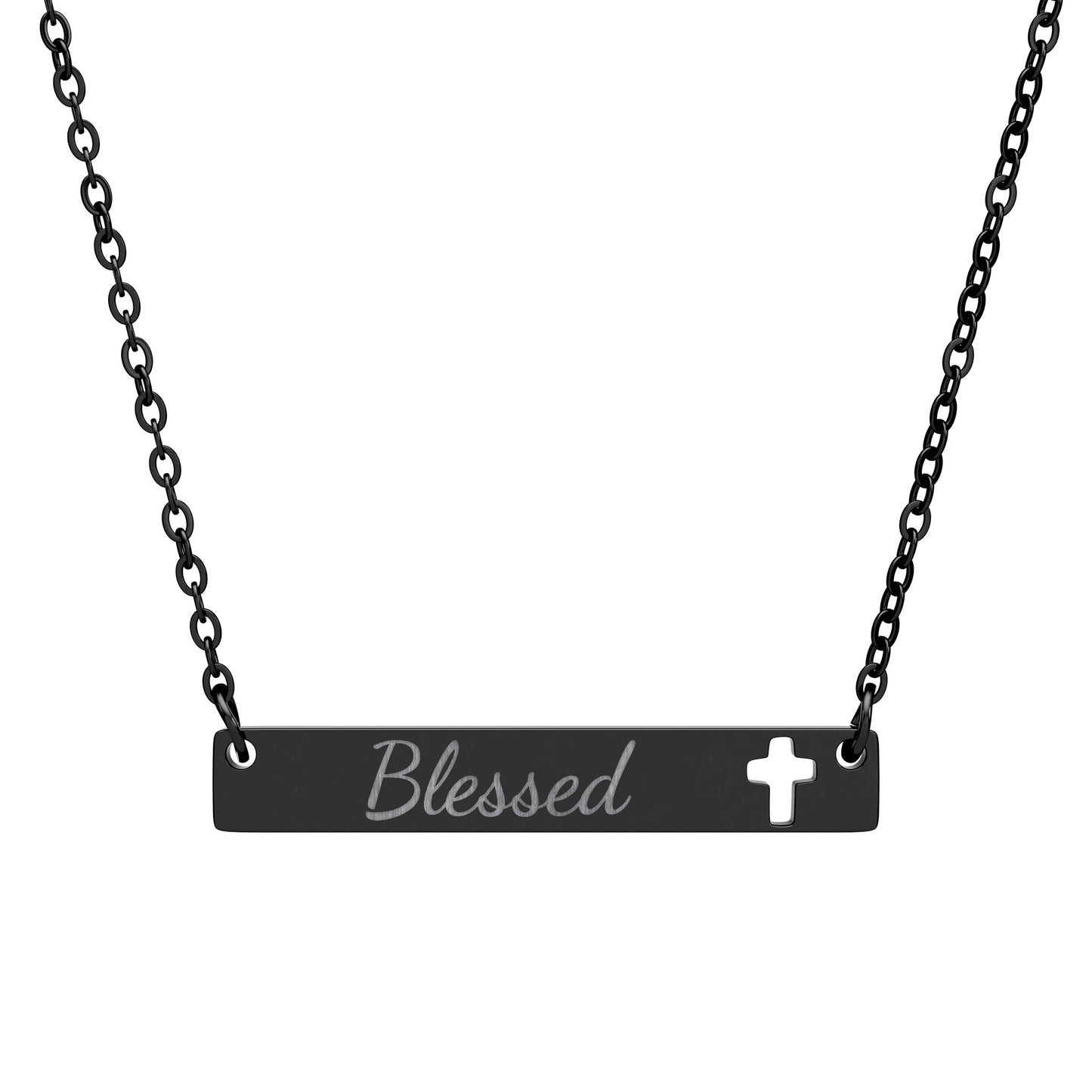 Pendentif Horizontal Croix | Blessed