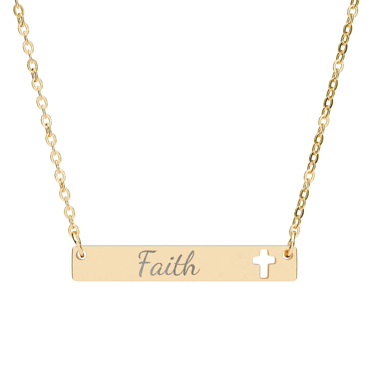 Pendentif Horizontal Croix | Faith